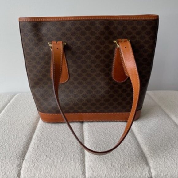 Celine Macadam Leather Tote Bag - Picture 2 of 12